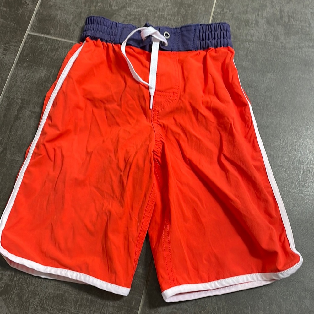 Hanna Andersson red boys swim trucks size 120 or 6/7.